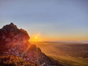 Preseli Hills and the Golden Road at dawn